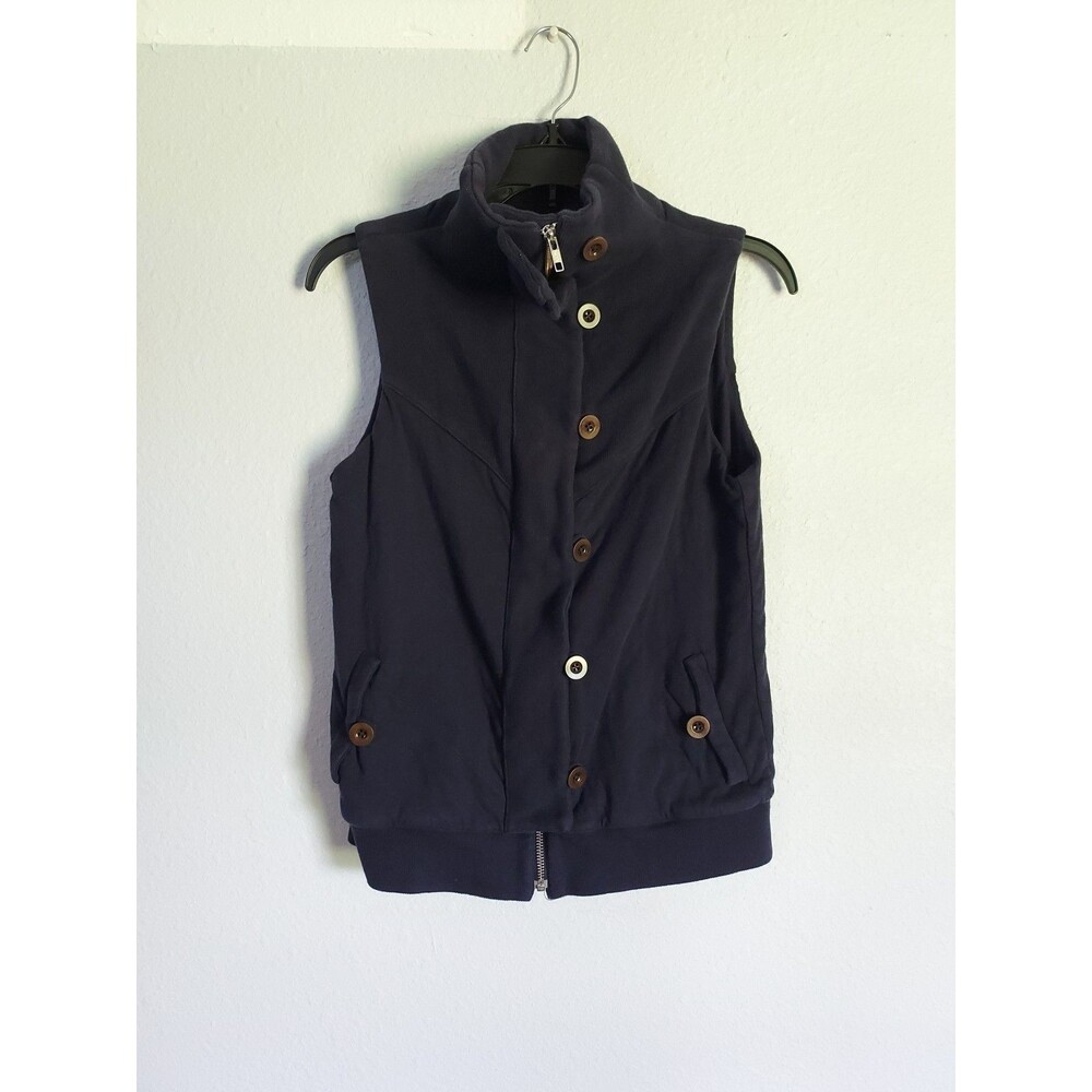 Banana Republic Women’s Jacket Vest Navy Blue - 100% Cotton - Size Small